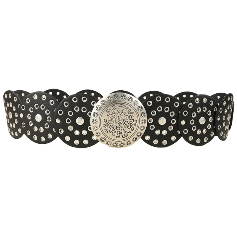 

Панк Подростки Человек Пояс Джинсы Регулируемый Пояс для Ночного Клуба Случайные Брюки Декор