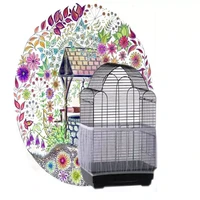 2020jmtnylon mesh receptor seed bird parrot cover soft easy cleaning nylon airy fabric mesh bird cage cover catcher bird supplie