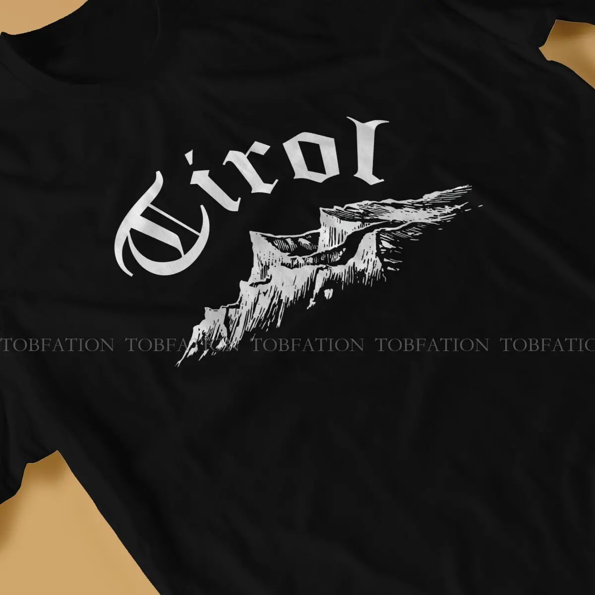 Футболка мужская с принтом альпинизма 100% хлопок