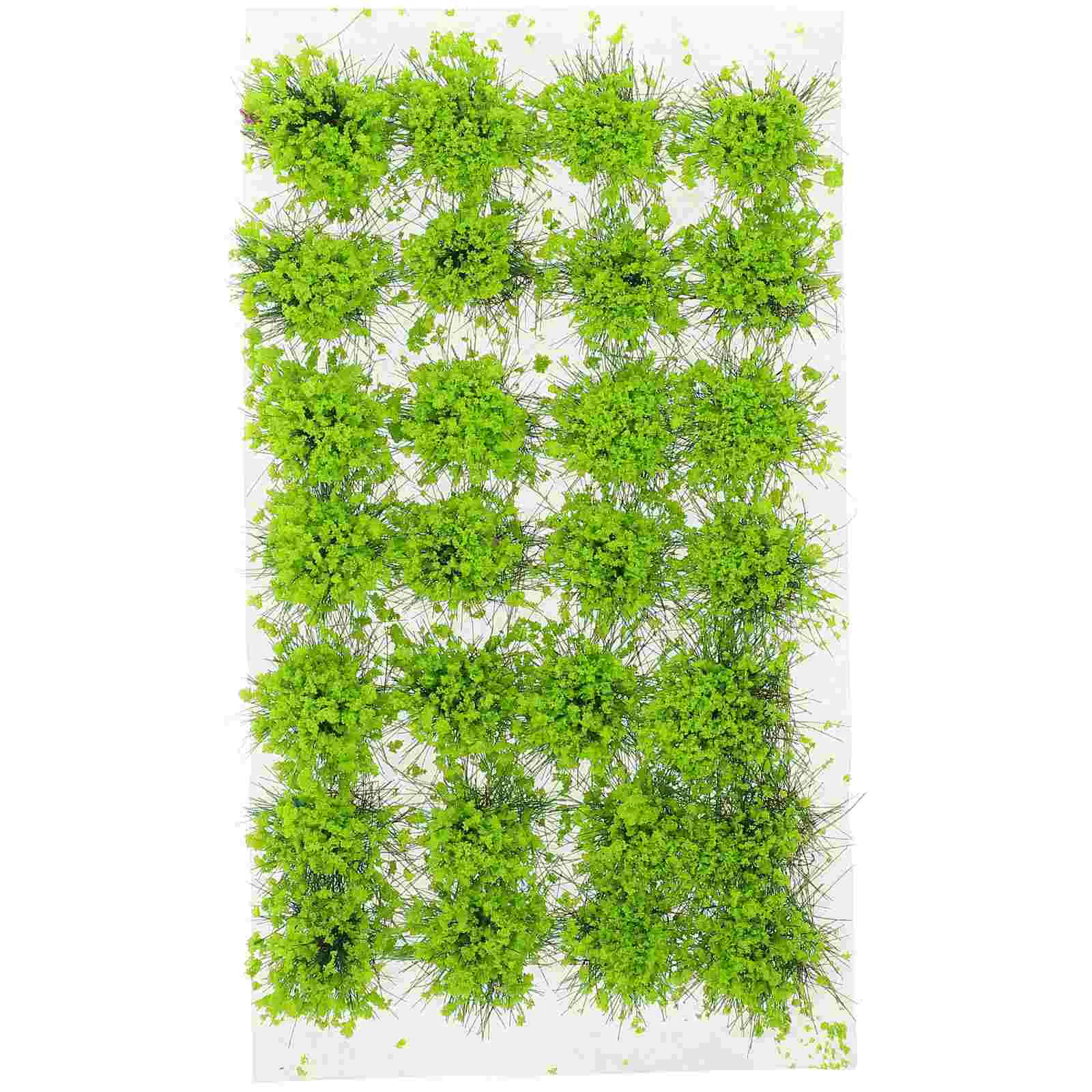 

Miniature Flower Cluster Model Tuft Mini Static Green Scenery Terrain Sand Railway Shrub Crafts Vegetation Artificial Train Diy