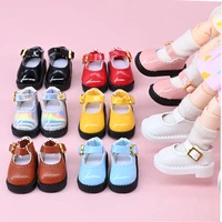cute pu shoes sandals dolls round toe shoes for ob11obitsu11dodgsc clay dolls and 112 bjd dolls accessories 2 51 1cm