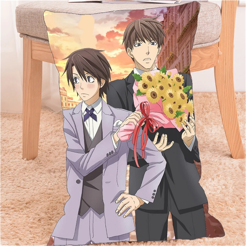Аниме Наволочка для подушки Dakimakura Sekai Ichi Hatsukoi Yaoi Takano, 60x40 см, домашний декор, наволочки с принтом.
