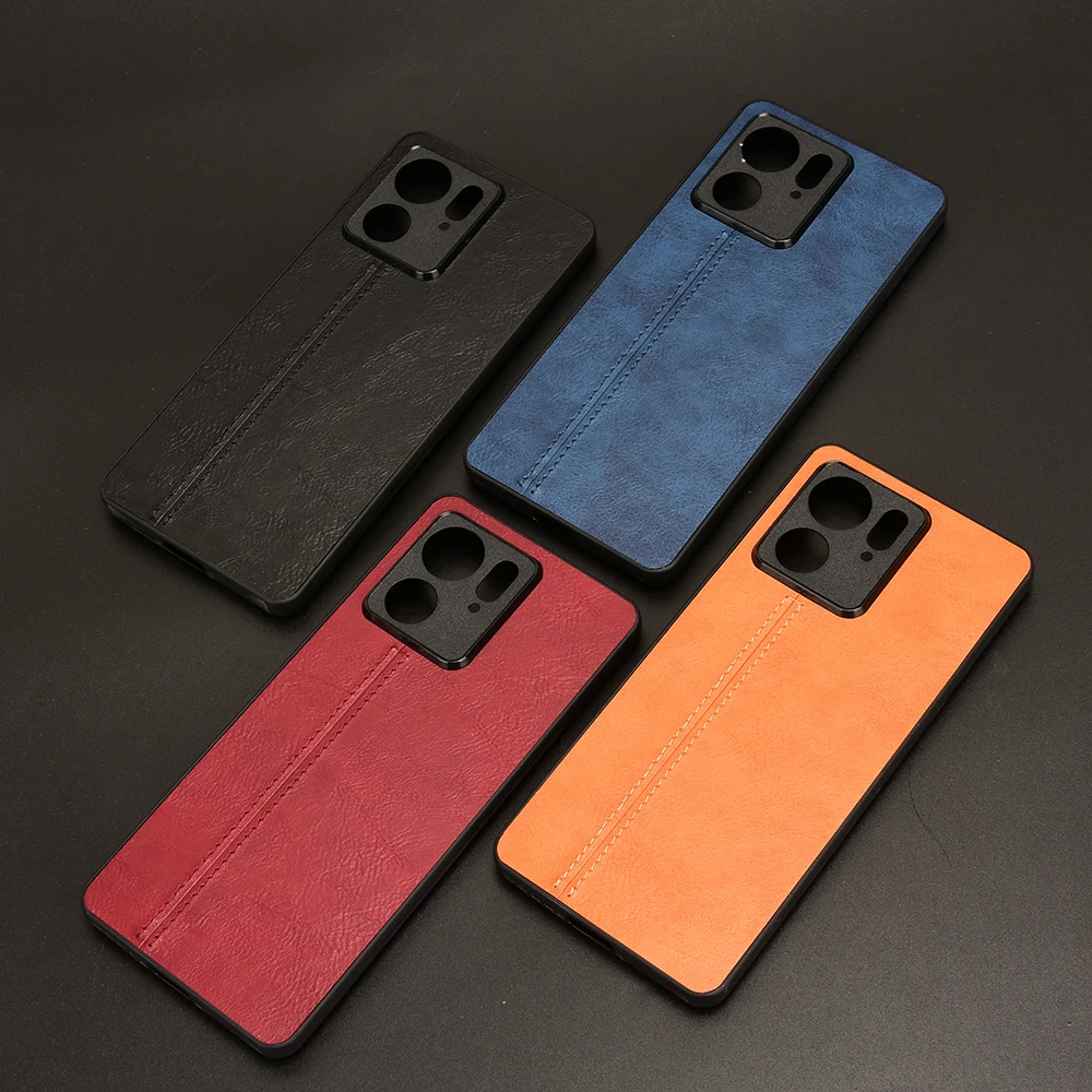 Ударопрочный чехол из искусственной кожи для Motolora Moto Edge 40 XT2303-2