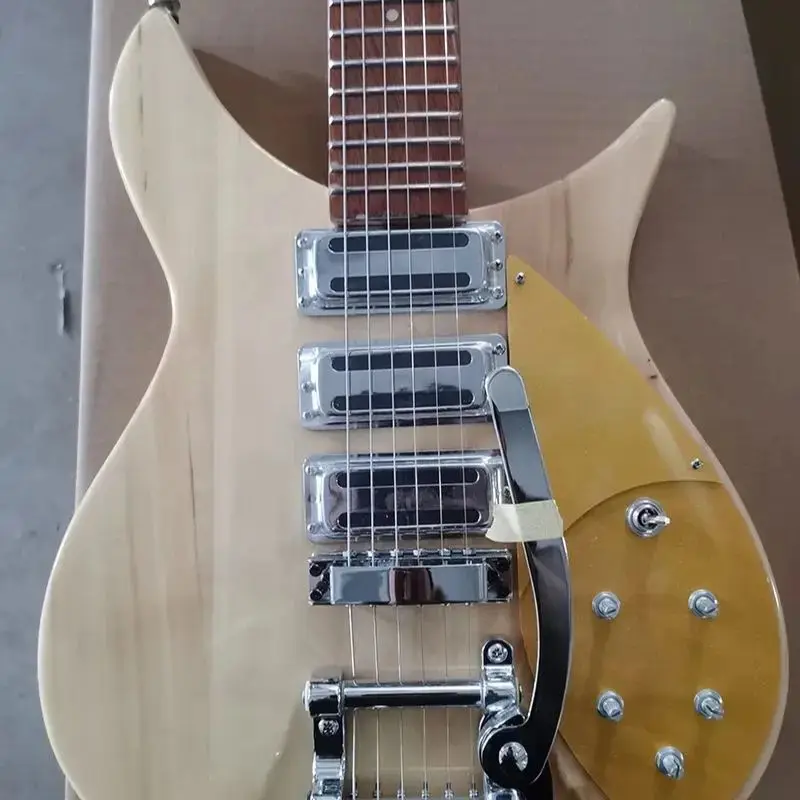 6-струнная гитара Ric bac 325 оригинальный цвет дерева никель-Хромовая фурнитура