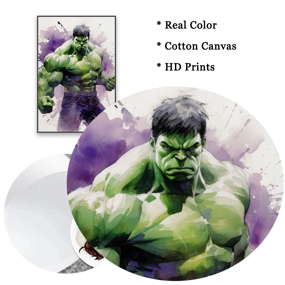 Картина на холсте с изображением супергероя из мультфильма Дэдпул