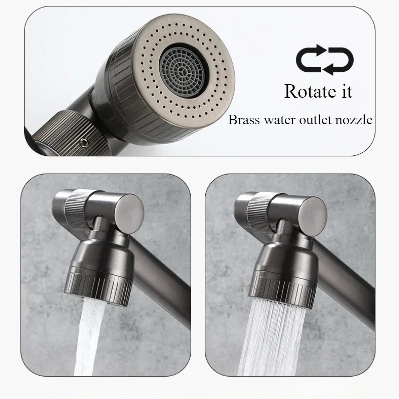 Смеситель для раковины из нержавеющей стали с механическим рычагом