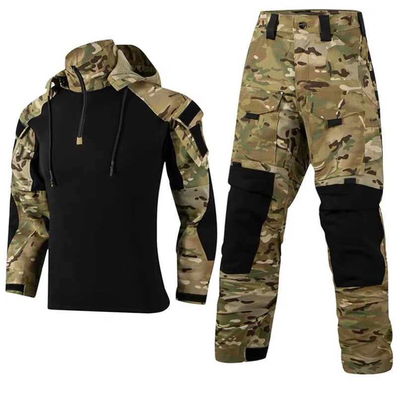 Military Uniform Camouflage Tactical Suit Men Army Green Special Forces Combat Paintball Shirt Coat Cargo Pant Set Work Clothes enlarge