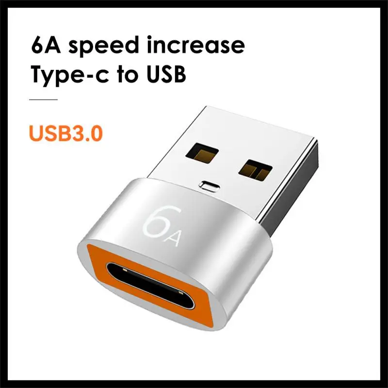 

2/4/6PCS For Macbook Samsung Oneplus Realme Adapter Fast Charging Type C Female To Usb A Data Transfer Adapter Mini