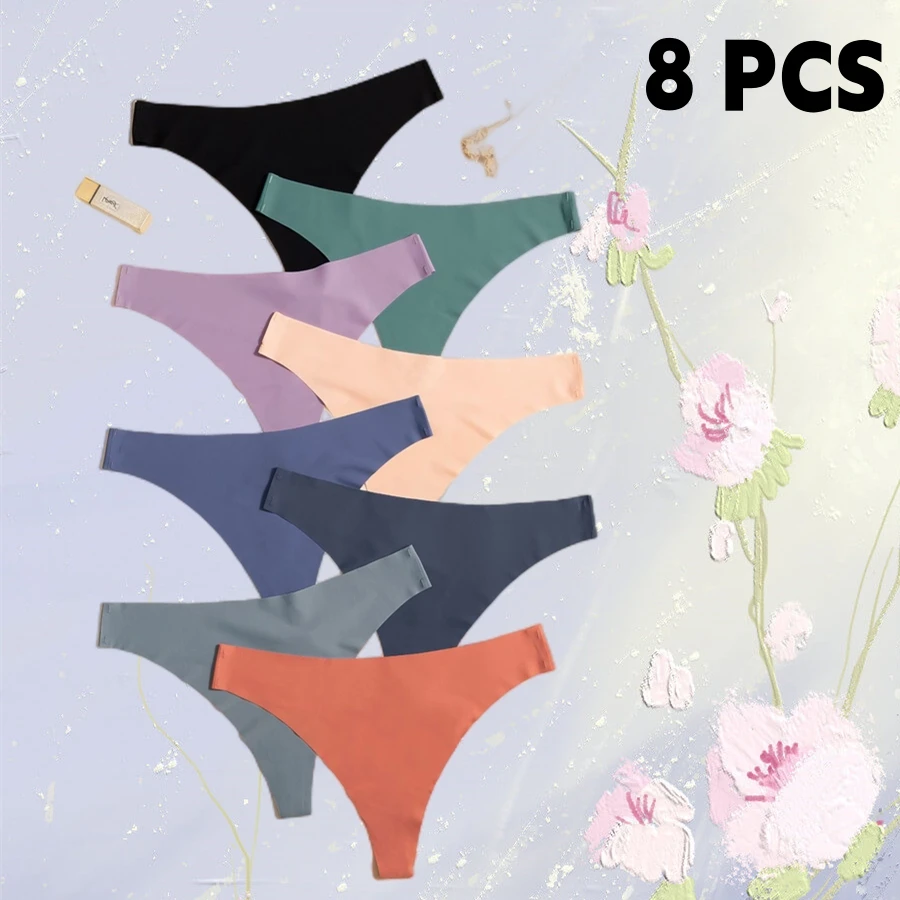 

European And American Girls' Underwear Seamless One-Piece Naked Quick-Drying Thong Comfortable Fabric