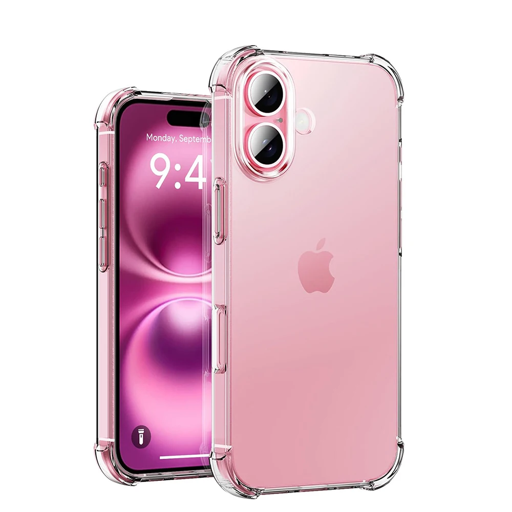 Чехол для iPhone 16 15 14 13 12 Mini 11 Pro XS Max X XR SE 2022 2020 7 8 Plus Противоударный силиконовый чехол