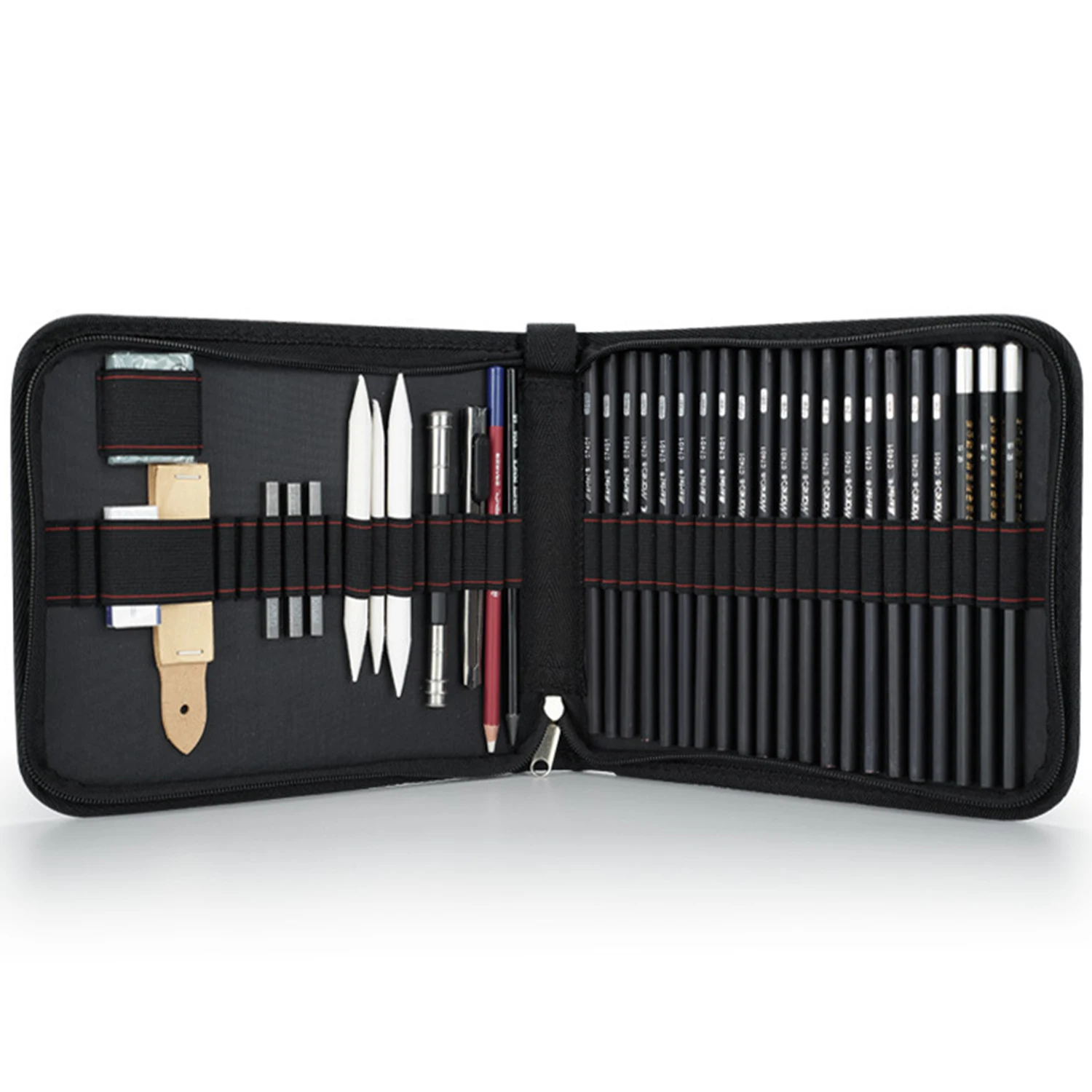 

35 Pieces/case Art Supplies, Sketching & Drawing Pencils Art Kit Professional Artists Drawing Supplies Set Includes Graphite