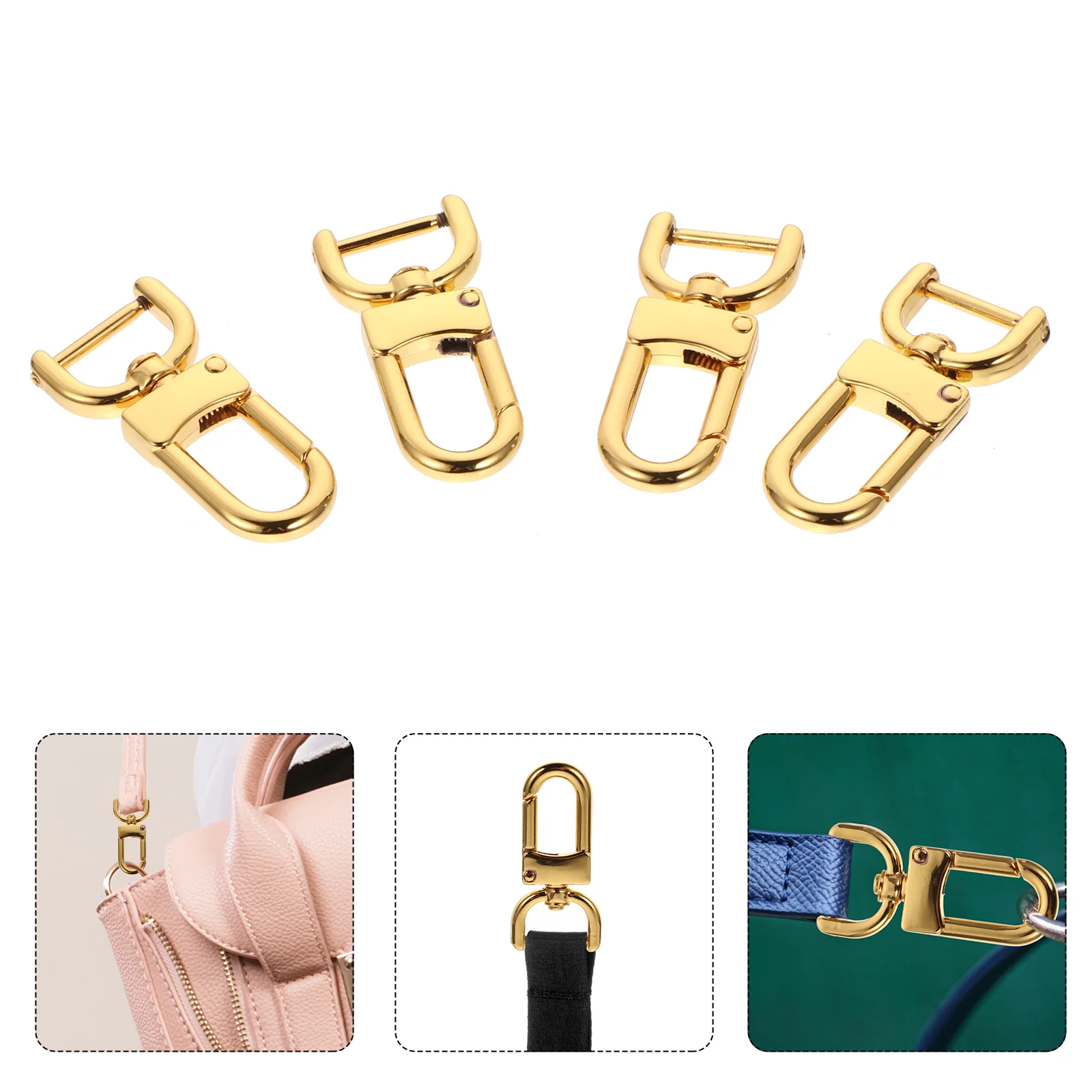 

4pcs Metal Bag Strap Buckle Luggage Suitcase Shoulder Strap Replacement Buckles