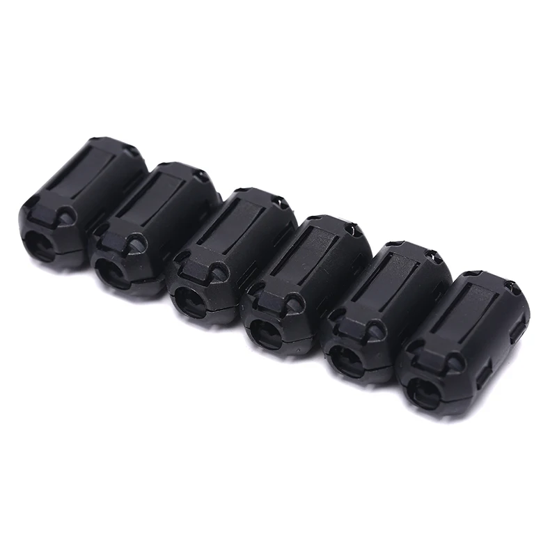 

6PCS Clip On EMI RFI Noise Ferrite Core Filter For 7mm Cable
