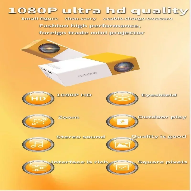Yg300 Портативный Мини-светодиодный Расследователь Hdmi Usb Tf Совместимая