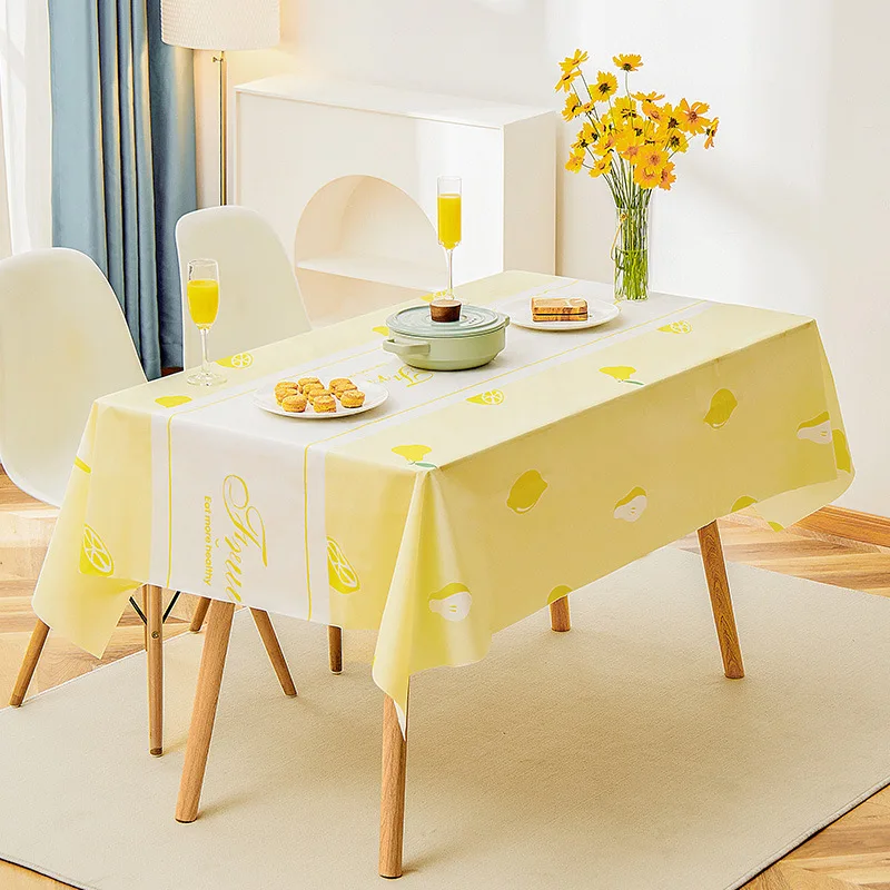 

Waterproof Tablecloths Plastic PVC Rectangula Dining Table Wedding Decoration Party Tablecloth Home Kitchen Cover Mat Oilcloth