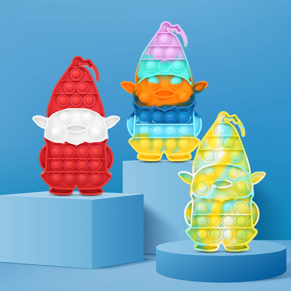 

Christmas Push Bubble Sensory Toys Autism Stress Reliever Decompression Gifts for Adult Kids Stress Relief Toy