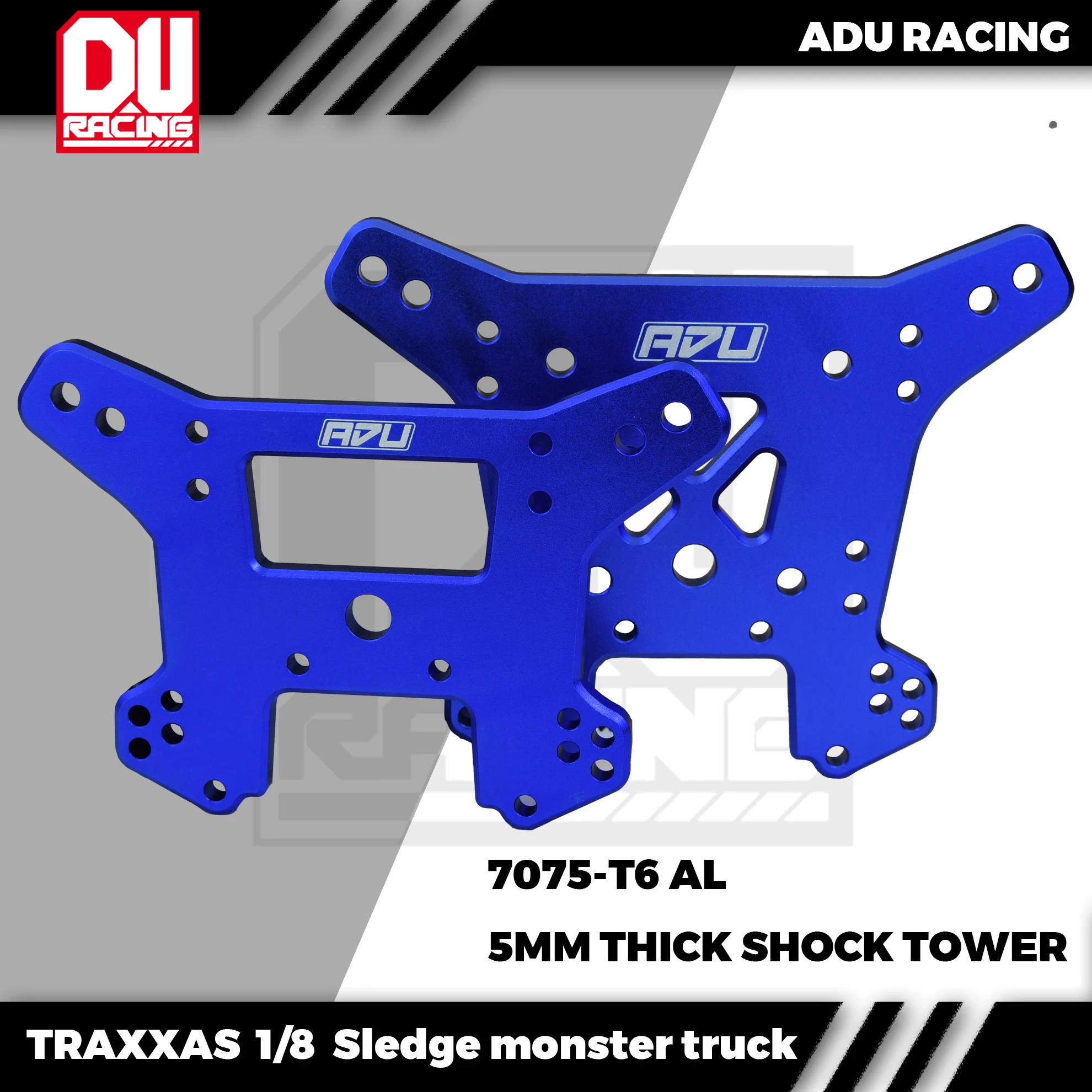

ADU RACING 7075-T6 Front & Rear Shock Tower Mount For TRAXXAS 1/8 Sledge monster truck