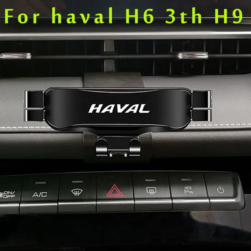 

Car Phone Holder For Haval H6 3th H9 2021 2022 Car Styling Bracket GPS Stand Rotatable Support Mobile Accessories