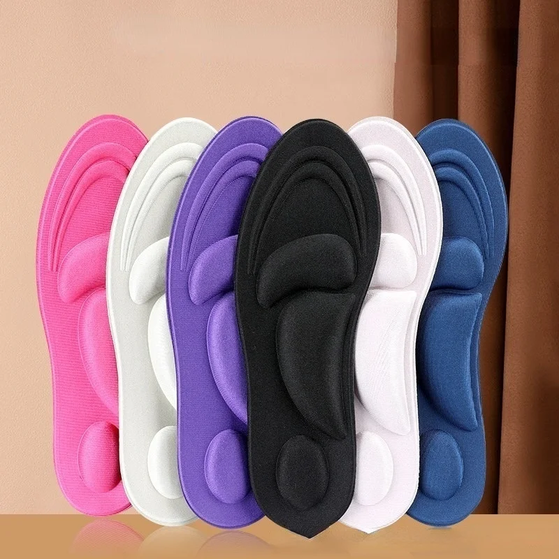 

Breathable Pain Relief Massage Fasciitis Cushioning Insoles Feet Arch Support Sports Pads Women Men 4D Memory Foam Shoes Insole