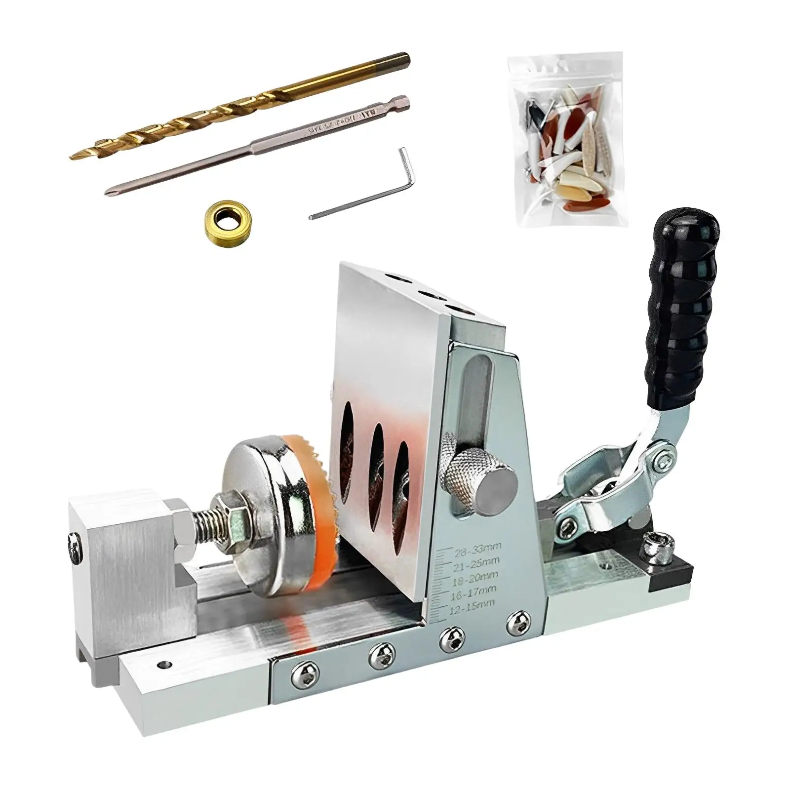 

Portable Pocket Hole Jig Tool Kit Adjustable Positioning Drilling Tool Gift Hole Locator for DIY Projects Woodworking Carpentry