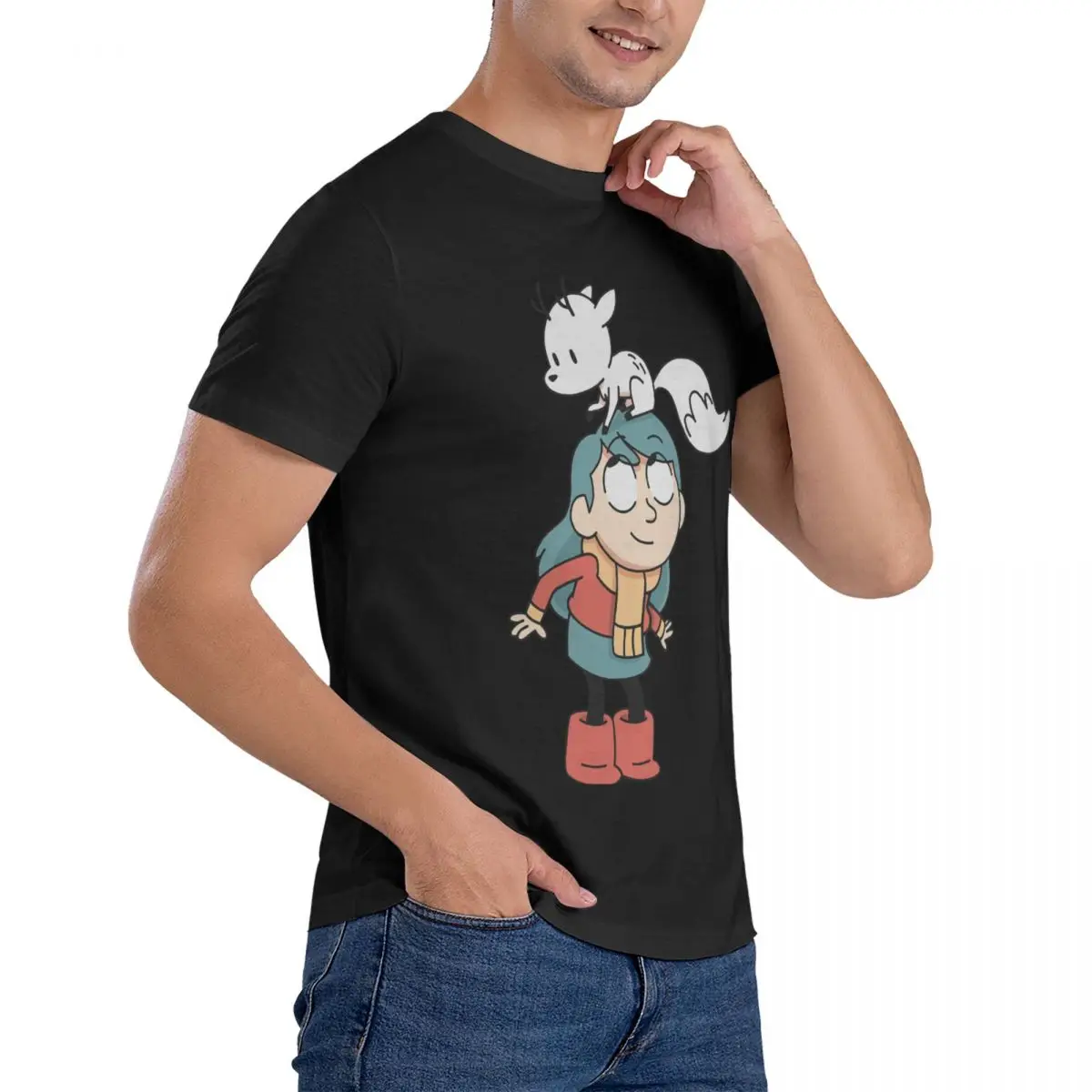 Футболка мужская с круглым вырезом х/б коротким рукавом