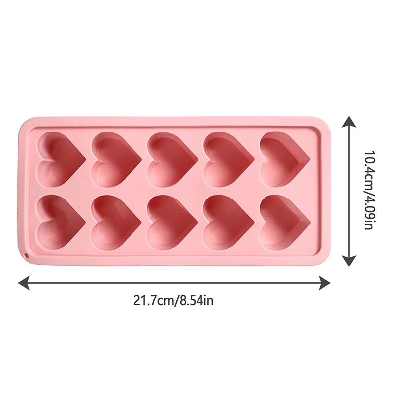 1 шт. розовой сетки для льда Love с 10 отверстиями форма в форме сердца на День