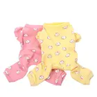 Собачья и комбинезон для кошек, пижама, 100% хлопок, согги, дизайн питомца, щенка, ночная рубашка, футболка 5 размеров, 2 цвета