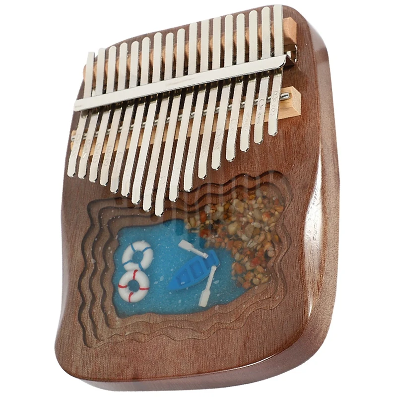 

17 Keys Kalimba Thumb Piano Portable Finger Piano Gifts For Kids And Adults Beginners With Tuning Hammer Instruction