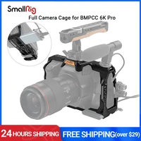 smallrig camera cage compatible with bmpcc 6k pro for blackmagic pocket cinema camera 6k pro built in nato rail cold shoe 3270
