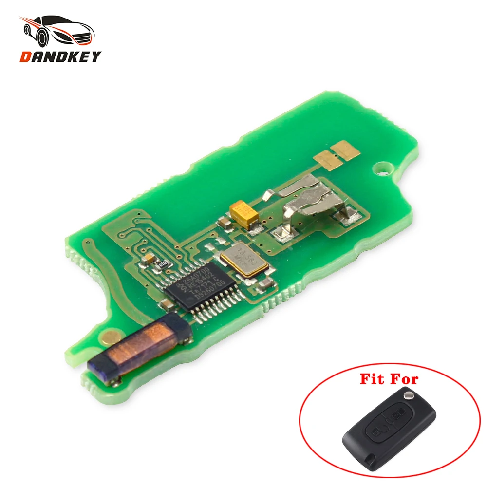 

Брелок дистанционного управления Dandkey FSK для Peugeot 207 307 308 407 607 807 для Citroen C2 C3 C4 C5 C6 CE0536 7961 ID46