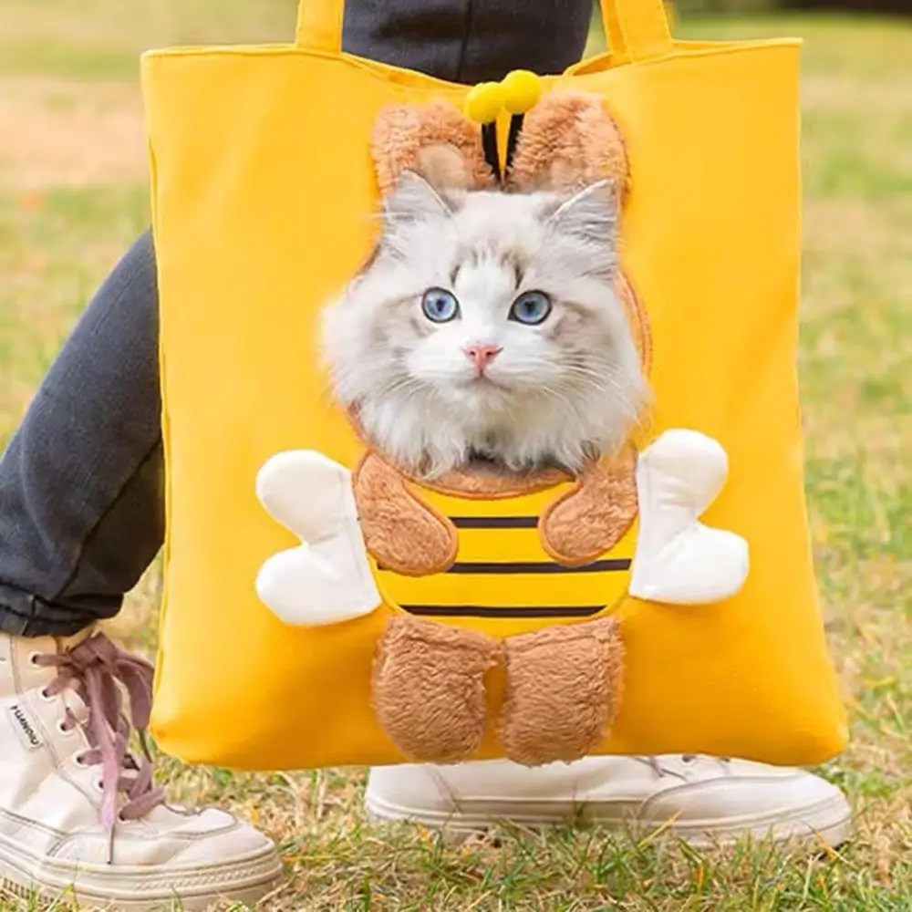 

Breathable pet bag for outdoor travel Soft Portable Breathable Bag Cat Dog Carrier Bags Outgoing Pet Handbag with Safety Zippers