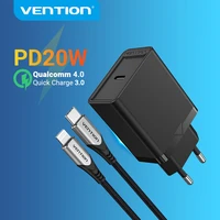 vention pd 20w usb charger quick charge 4 0 3 0 usb type c fast charger for iphone 13 12 xs xiaomi phone qc4 0 qc3 0 pd charger