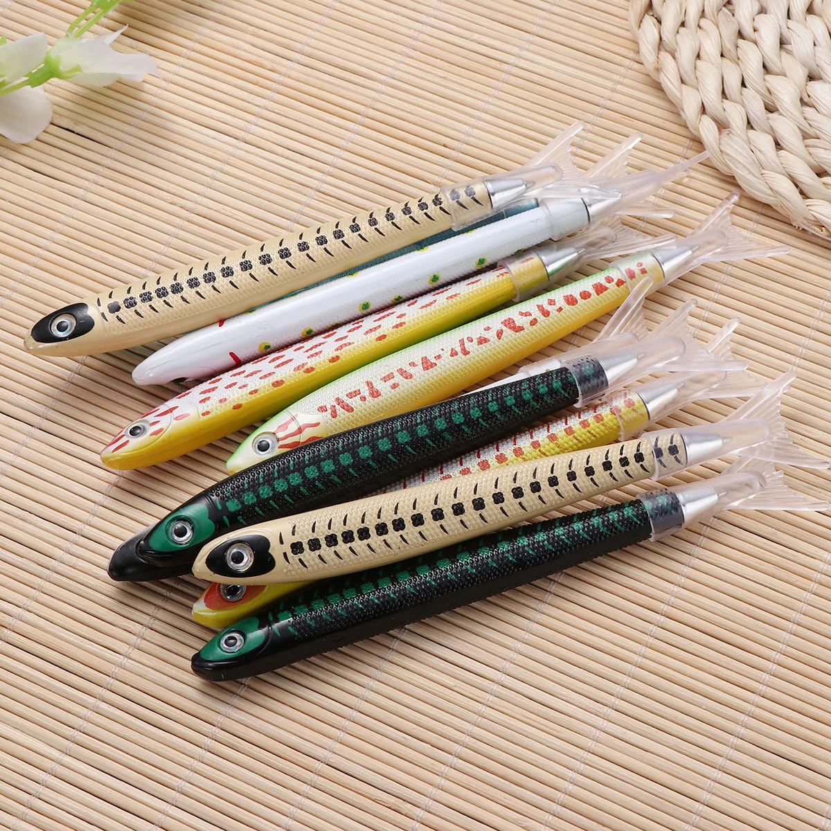 

10pcs Ballpoint Pen Shape Writing Pens Ocean Ballpoint Pens Students Stationery DIY Painting Pens for School Office Use