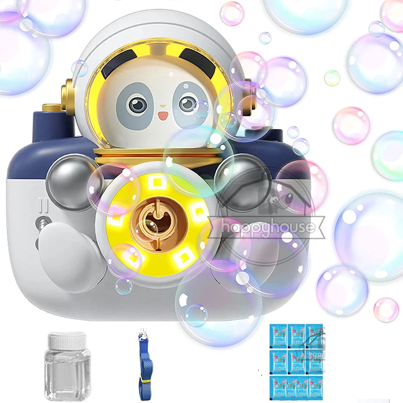 

Электронная машина для пузырей для детей, автоматическая машина для создания пузырей, портативная светящаяся камера, устройство для создания пузырей для детей, воздуходувка для пузырей