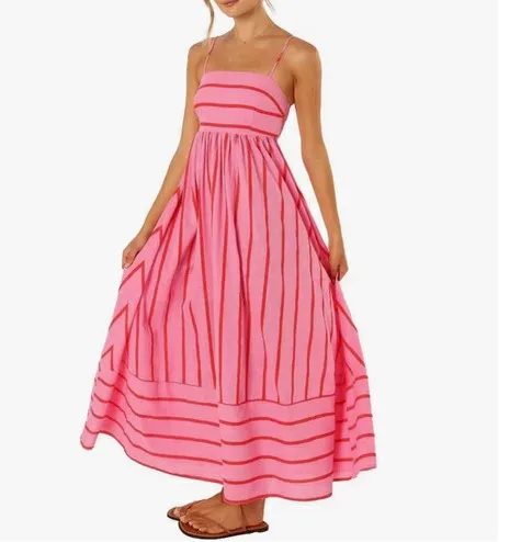 Женское пляжное платье Чанша без бретелек рукавов на бретельках в полоску