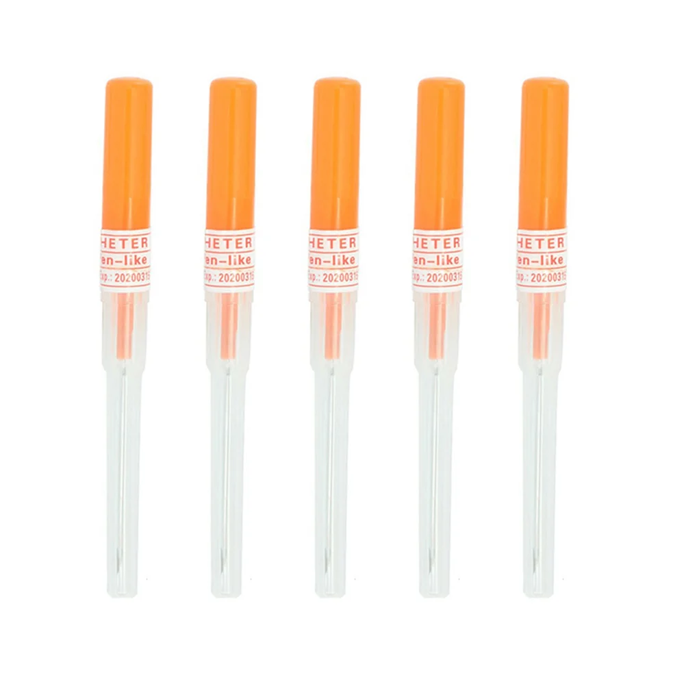 

5pcs Disposable Needles Simple Makeup Puncture Needle Body Perforator for Shop (14G)