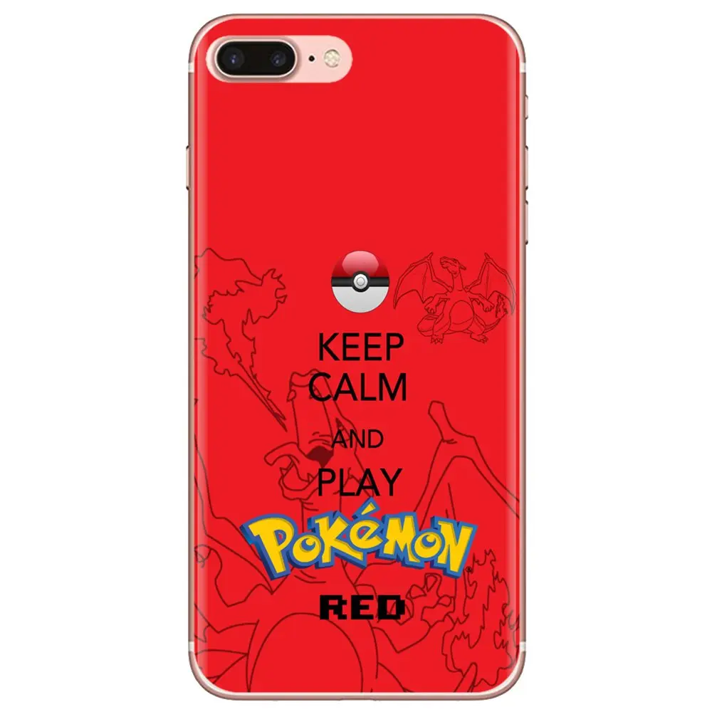 Прозрачный чехол из ТПУ для Huawei P30 P40 P20 P7 P8 P9 P10 Lite Plus Pro 2015 2016 2017 Mini Keep Calm And Pick A Pokemon |