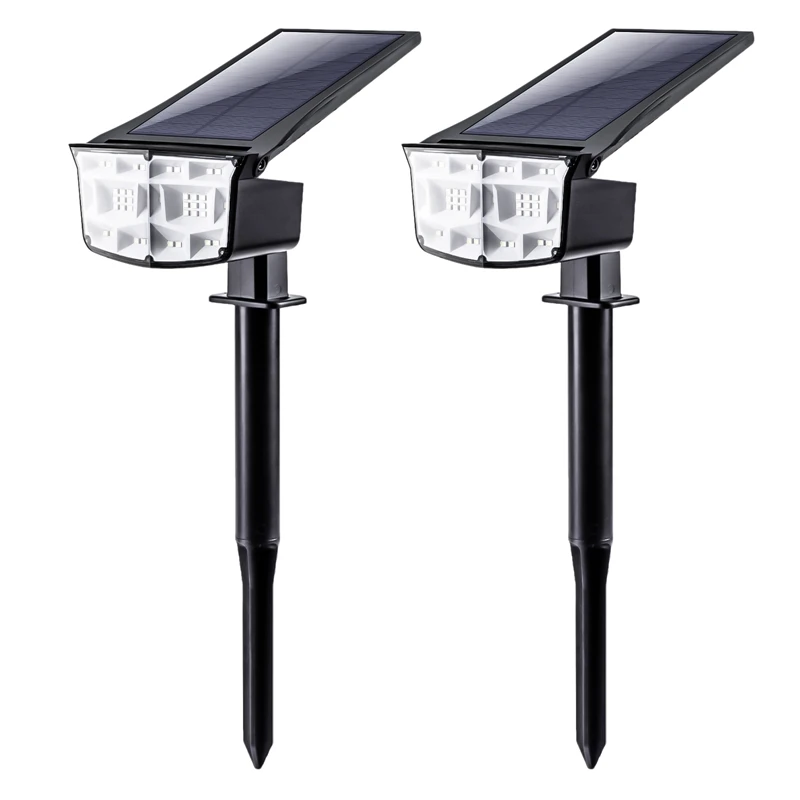 

SL338 2Pcs 38 LED Waterproof Outdoor Solar Powered Lawn Lamp For Yard Garden Walkway Pool Patio