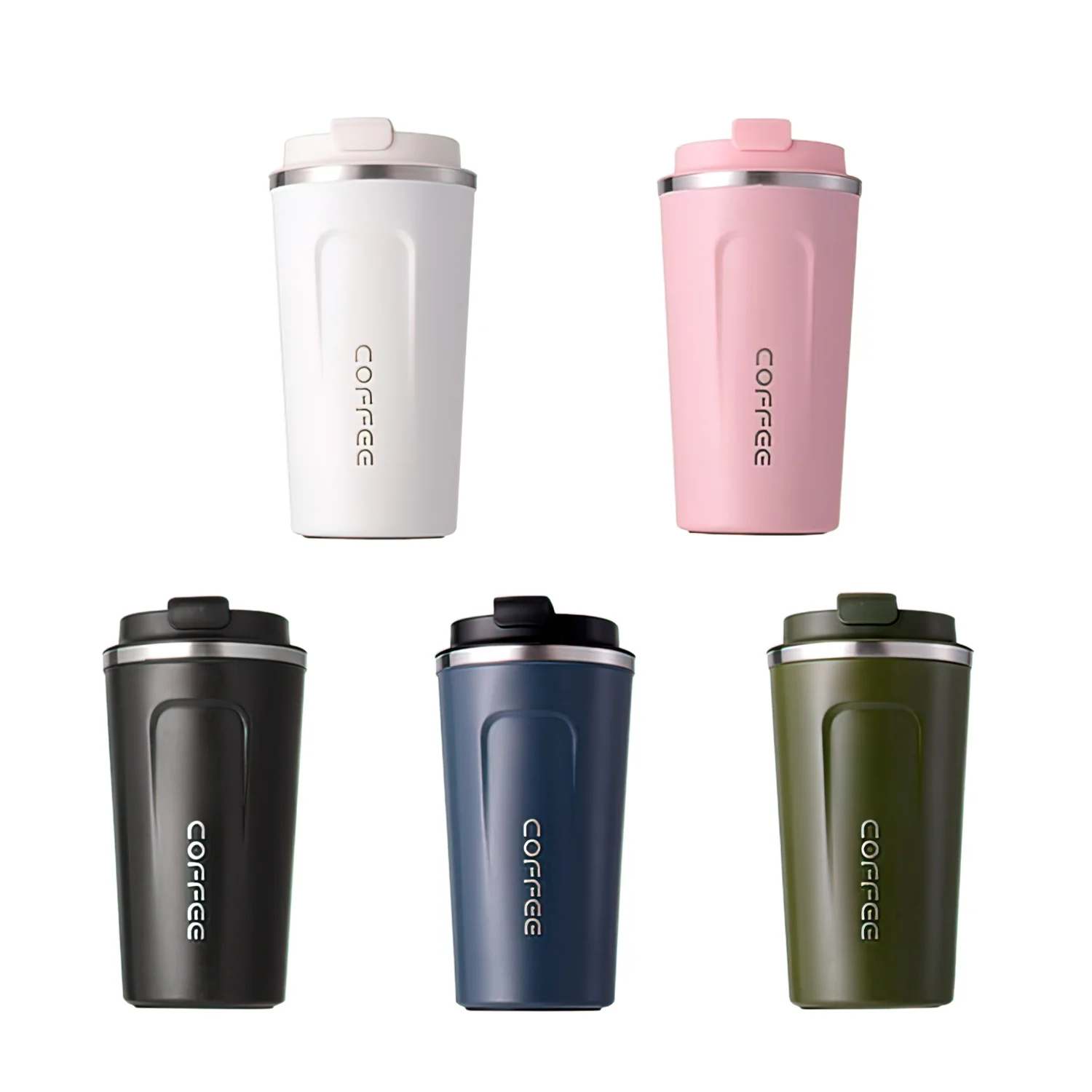 

Стакан из нержавеющей стали, многоразовая герметичная кофейная чашка с крышками, изоляционный термос, бутылка для воды, кружка для путешест...