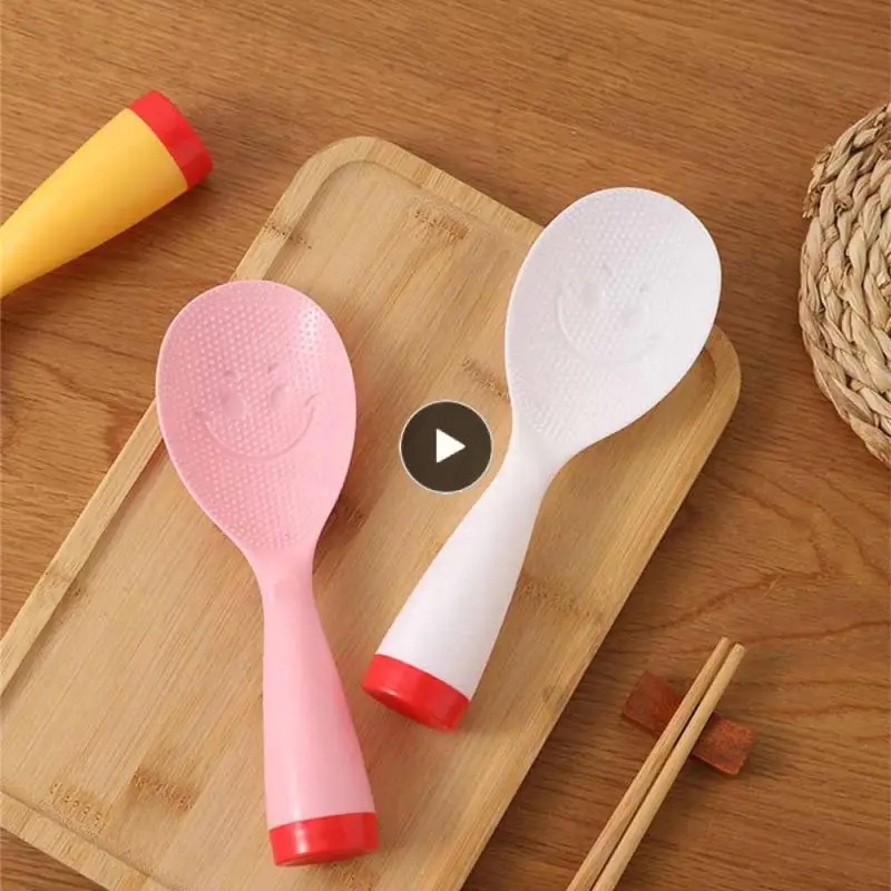 

Can Stand Rice Spoon Smiling Face Rice Cooker Spoon Non-stick Rice Rice Spoon Shovel Tableware