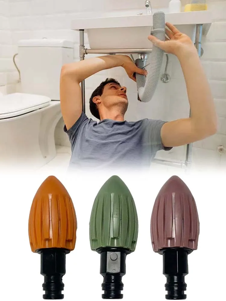

Dredging Tools Water Rocket Shape Sewer Dredging Tools Hair Drain Clog Remover Quickly Dredge Pipe High Pressure Cleaning Tool