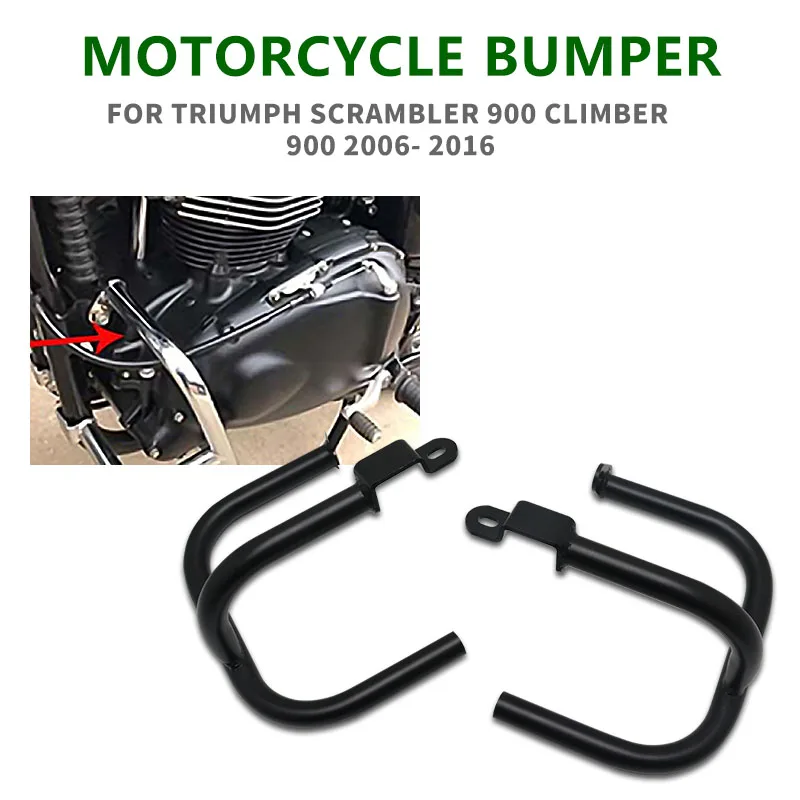 Enlarge Motorcycle Engine Guard Crash Bar Bumper Protector Frame Protection for Triumph Scrambler 900 climber 900 2006 - 2016 2010 2011