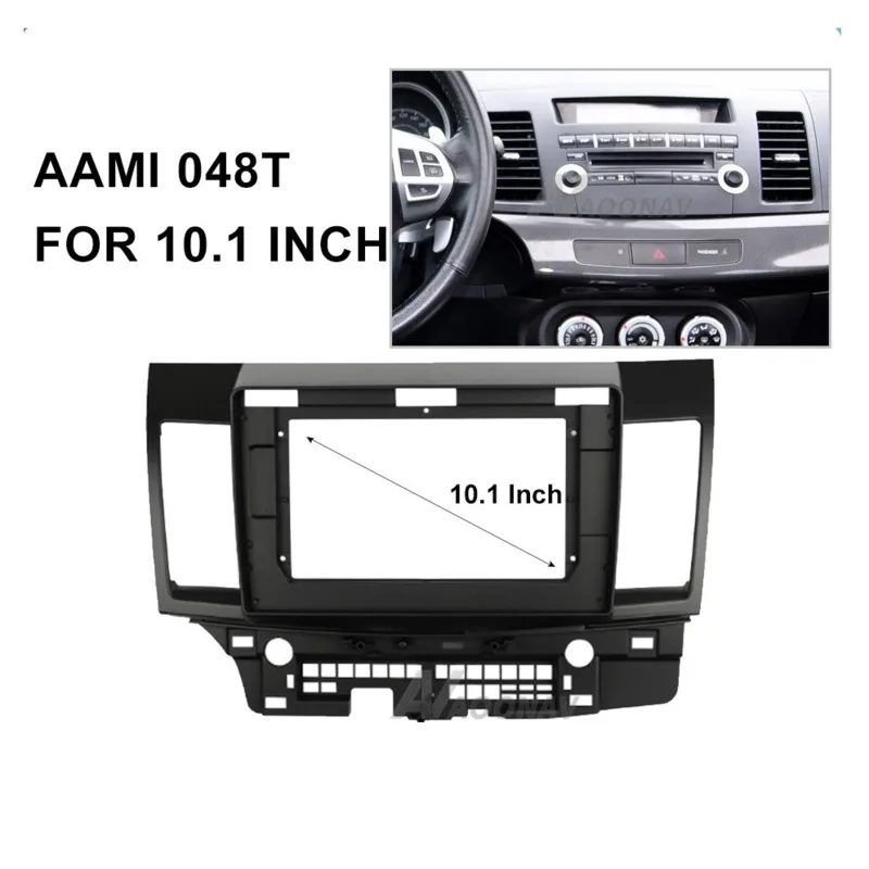 

2DIN 10.1 Inch Car Dashboard Dashboard Kit Mount Dashboard Dvd Frame Car Audio Frame Fit for MITSUBISHI LANCER FORTIS 2010