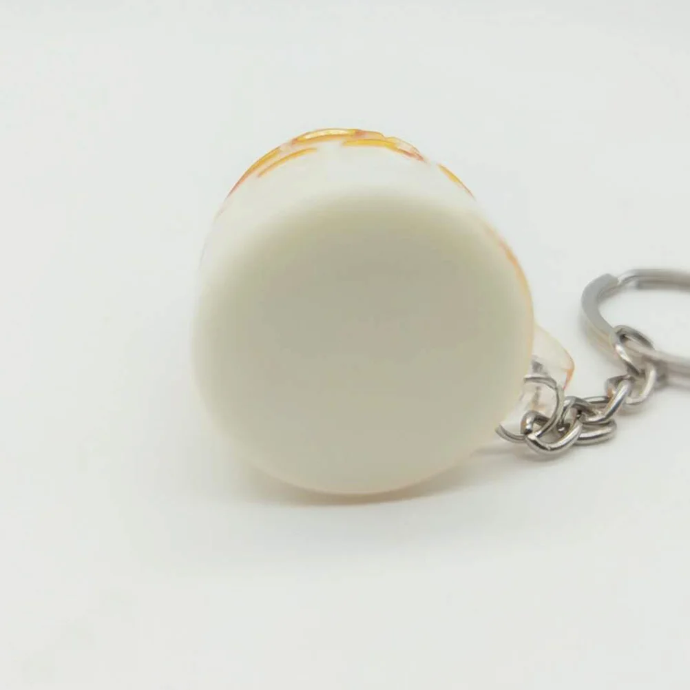 2PCS Simulation Beer Cup Shape Keychain Acrylic Pendant Decor Gifts for Bag Car Key