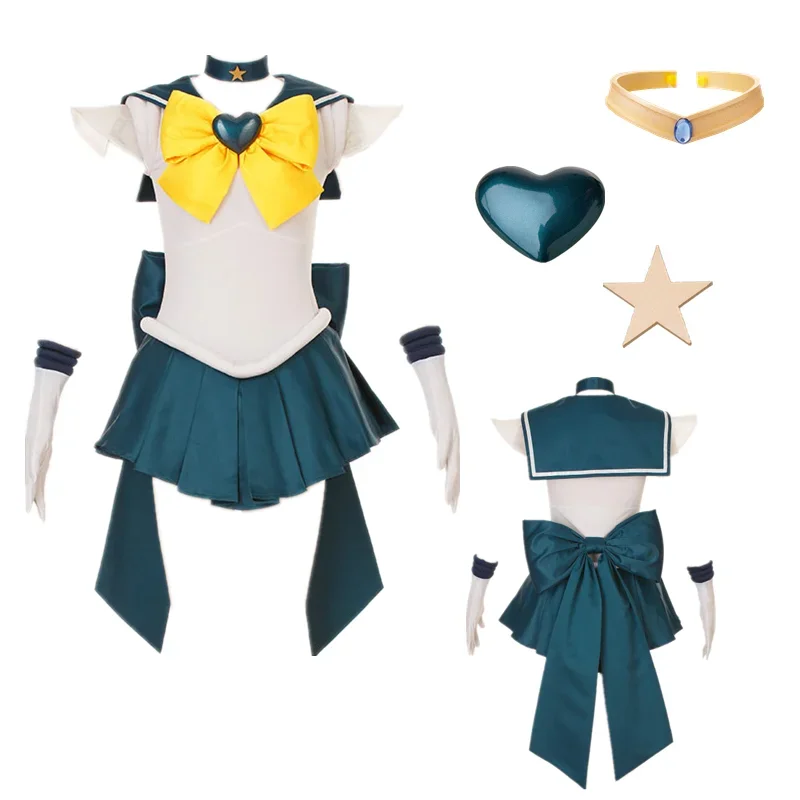 Аниме Косплей Sailor Stars Uranus Tenoh Haruka Supers Версия боевого костюма