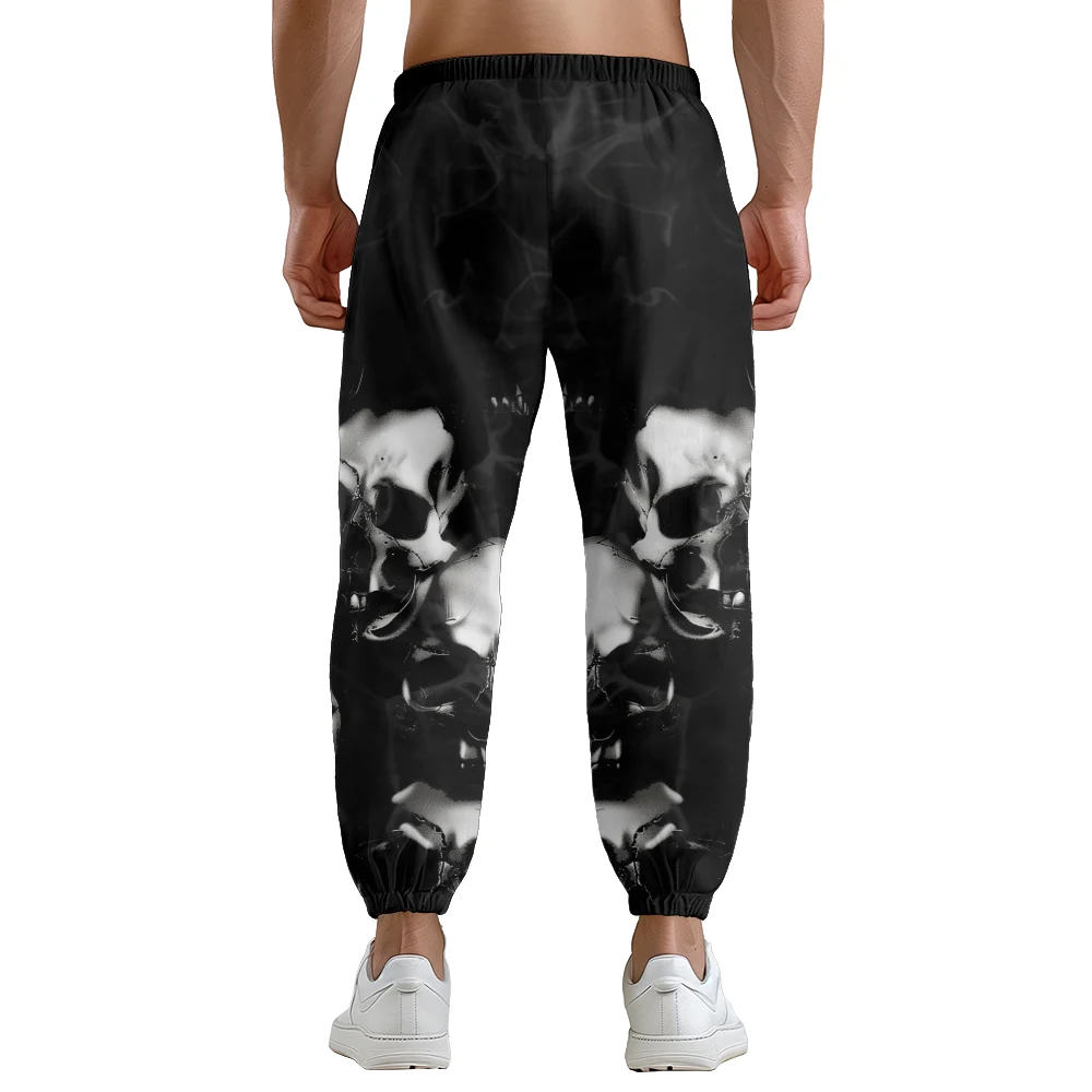 Новинка 2024 мужской тренд весна/осень простой спортивный стиль 3D принт дымчатый