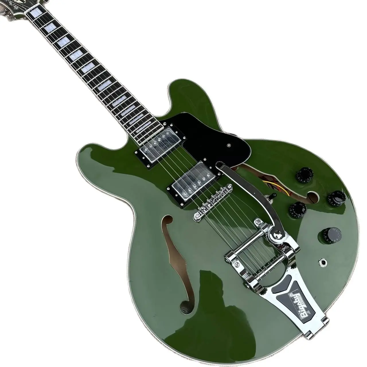 

Custom Shop, Made in China, Hollow Body Jazz E S-3 35 Electric Guitar,Big sby Tremolo System,Chrome Hardware