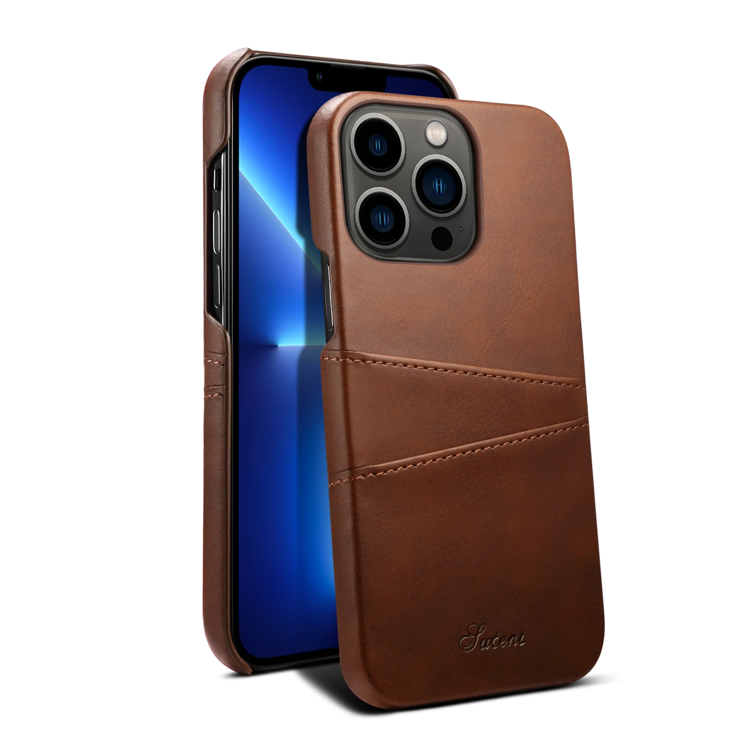 Luxury Leather Card Holder Phone Case For Apple Iphone 14 13 12 Pro Xs Max Plus Mini X Xr Leather Wallet Cases Phone Cover