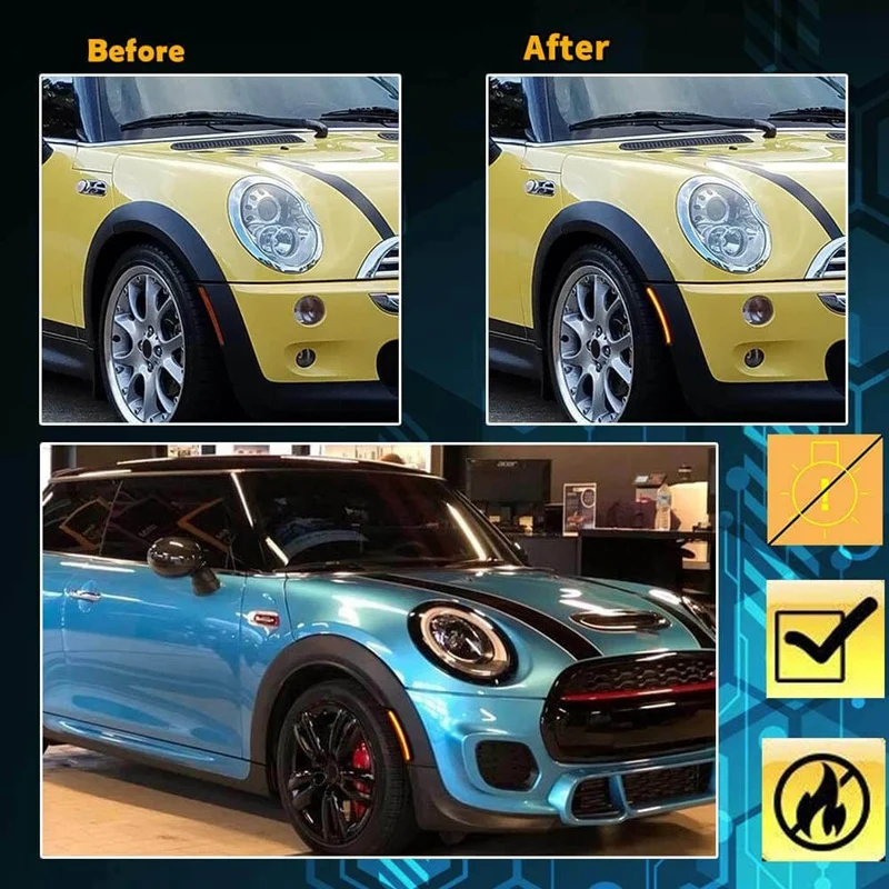 Боковые маркеры для автомобиля боковой индикатор указателя поворота Mini Cooper R55 R56