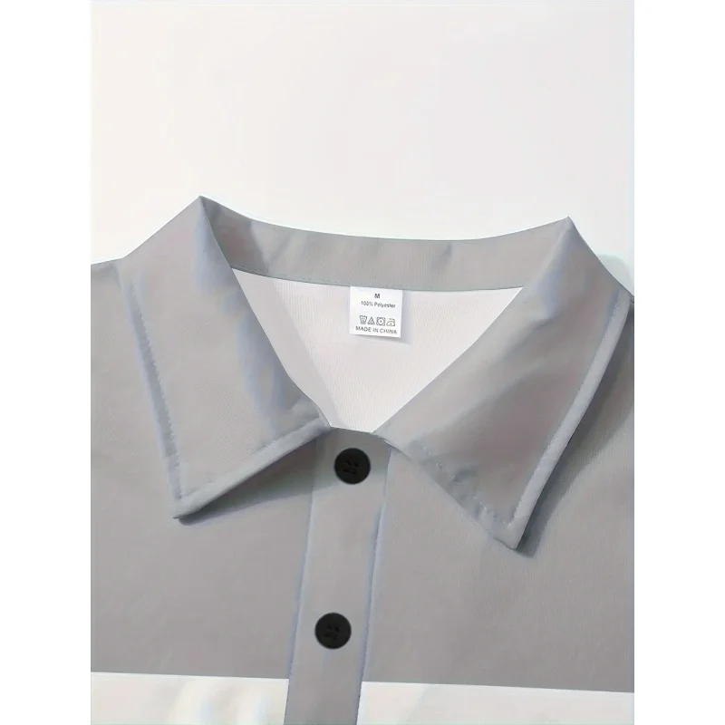 Мужская рубашка для гольфа Повседневная с длинным рукавом улицы